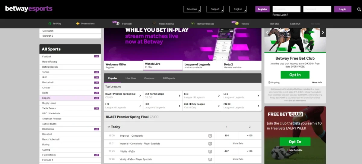 betway csgo betting site