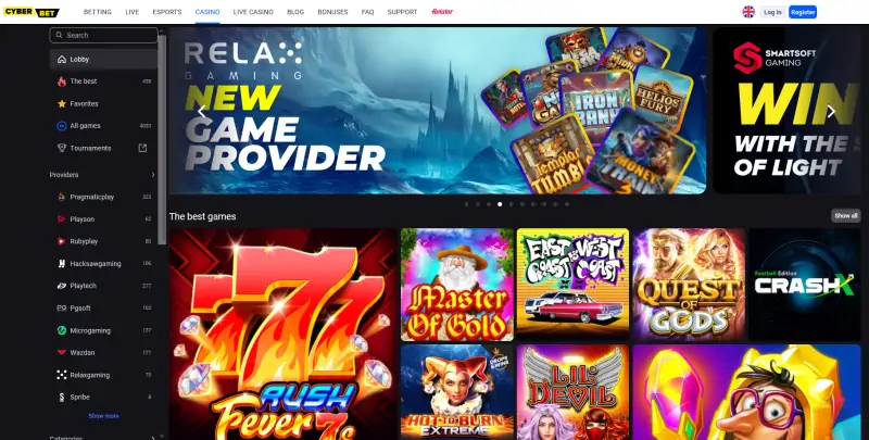cyber.bet casino overview